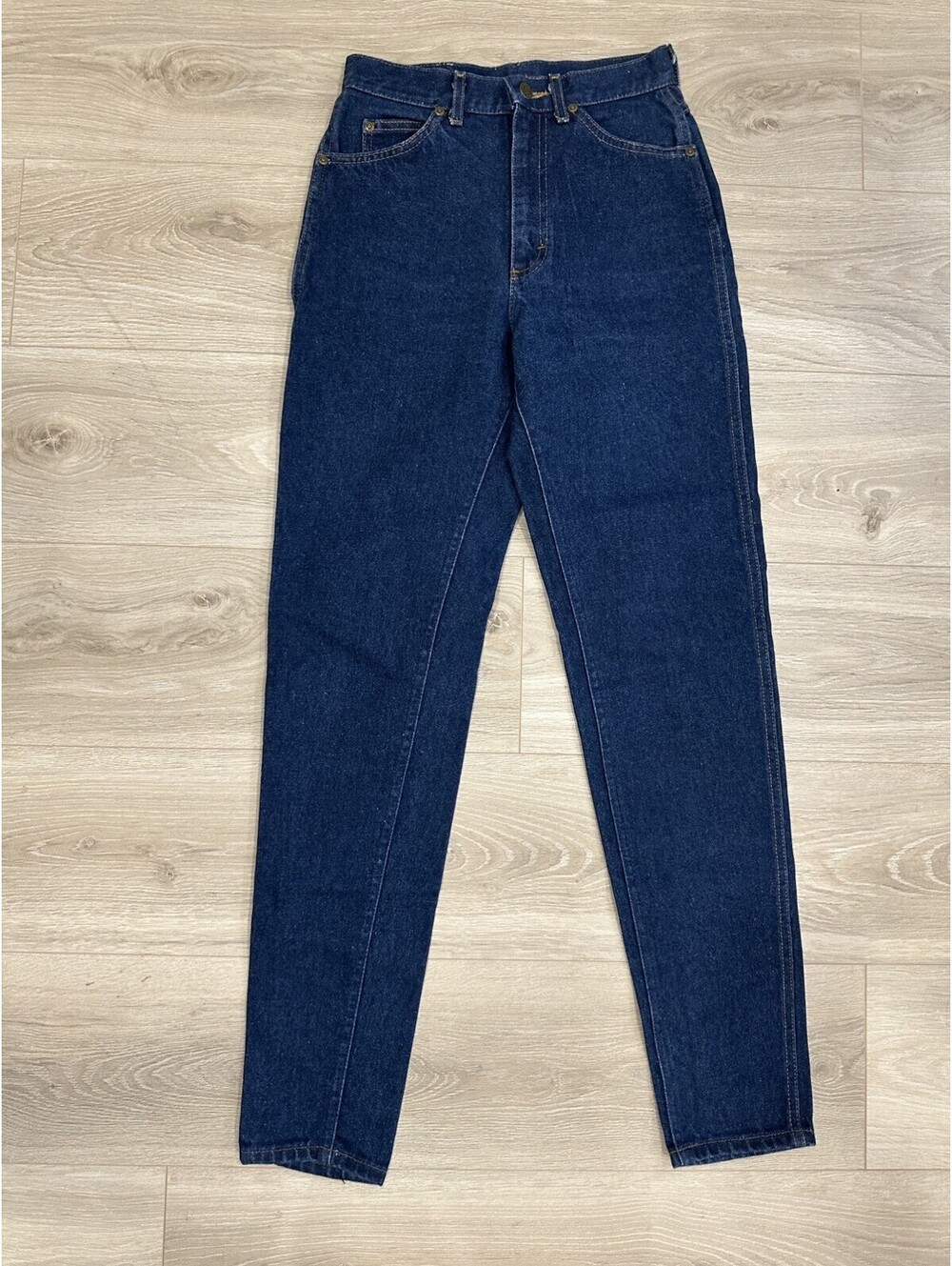 Lee Riders Dark Taper Jeans Women Sz 7 Med (28” Waist / 32” Inseam) 80s/90s